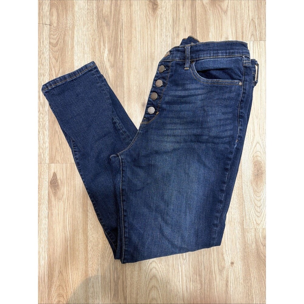 NWOT a.n.a Women's High Rise Button Fly Skinny Jeans Sz 16